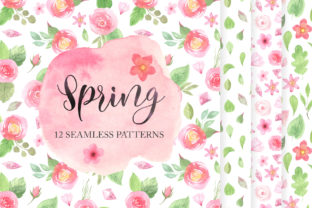 12 Spring Seamless Pattern Set for Branding