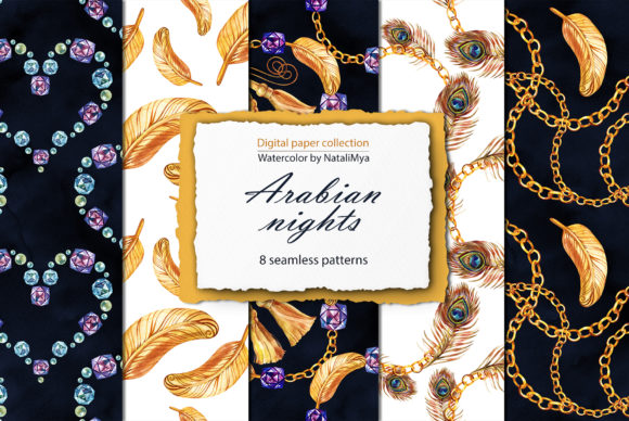 Arabian Nights Digital Paper Pack