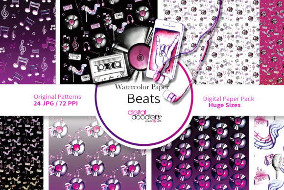 Beats Musical Digital Paper & Patterns