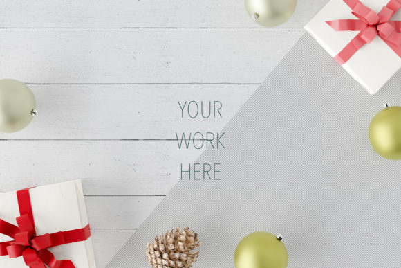 Christmas Holiday Background Mockup and Backgrounds