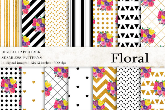 Floral Digital Papers Review