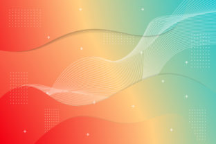 Green Orange Blue Memphis Liquid Backgrounds