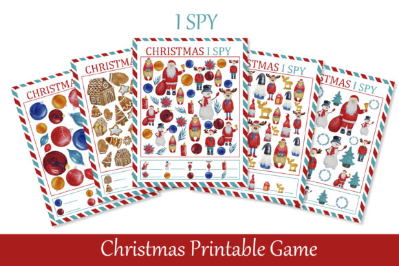 I Spy Christmas Printable Game for Kids and Teaching Materials