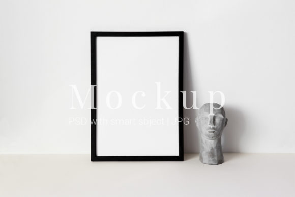 Minimalist Mockup Black Photo Frame for Frames Amp
