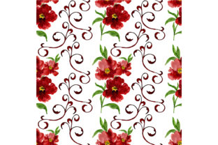 Pattern on a White Background and Patterns