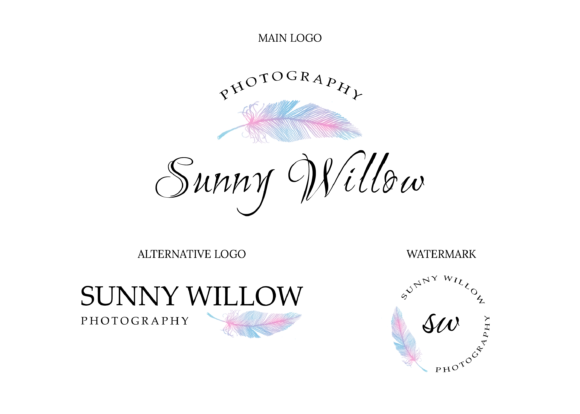Photography, Feather Logo Design and Logos