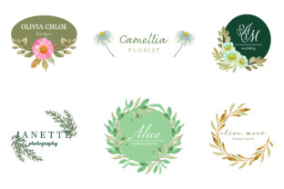 Set of Feminine Logo Collection and Logos