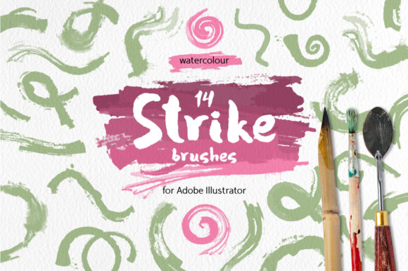 Strike Brushes for Illustrator