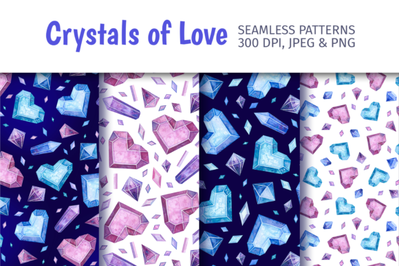 Valentines Day Seamless Patterns