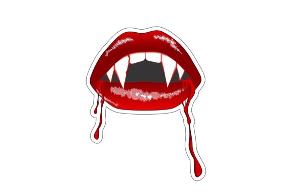 Vampire Mouth with Scary Teeth Crafts