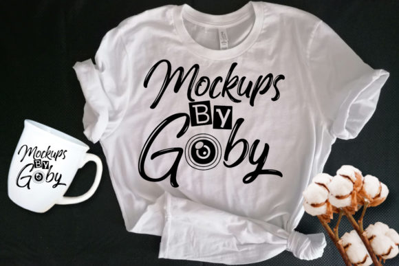 White Mug Mockup, White T-shirt Mockups